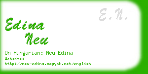 edina neu business card